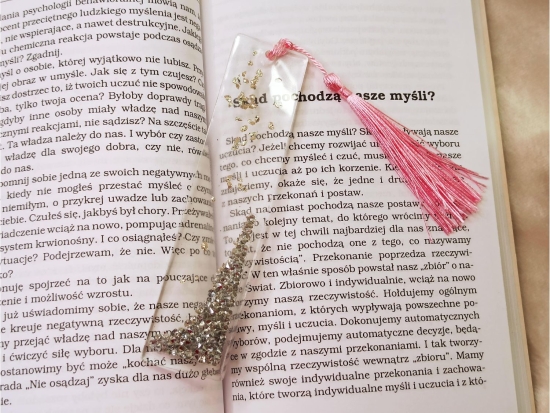 Zakładka do książki srebrzysty deszcz